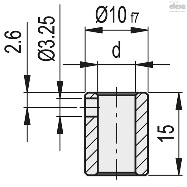 Hole Reduction Sleeve For DD50, RB50-6-SST